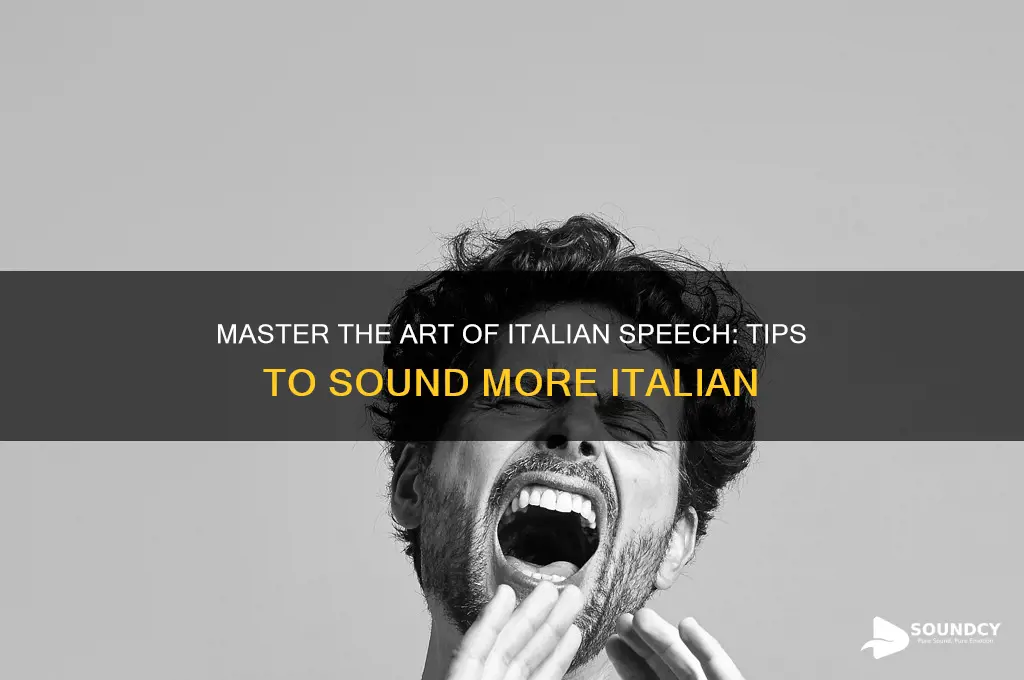 how to sound more italian