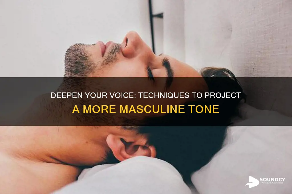how to sound more manly