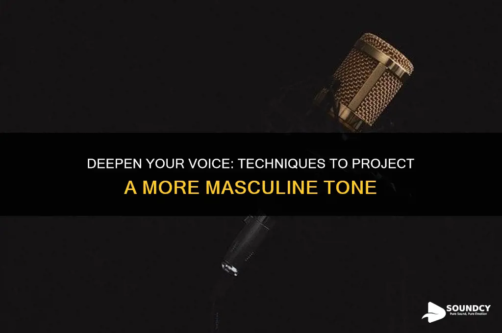 how to sound more masculine