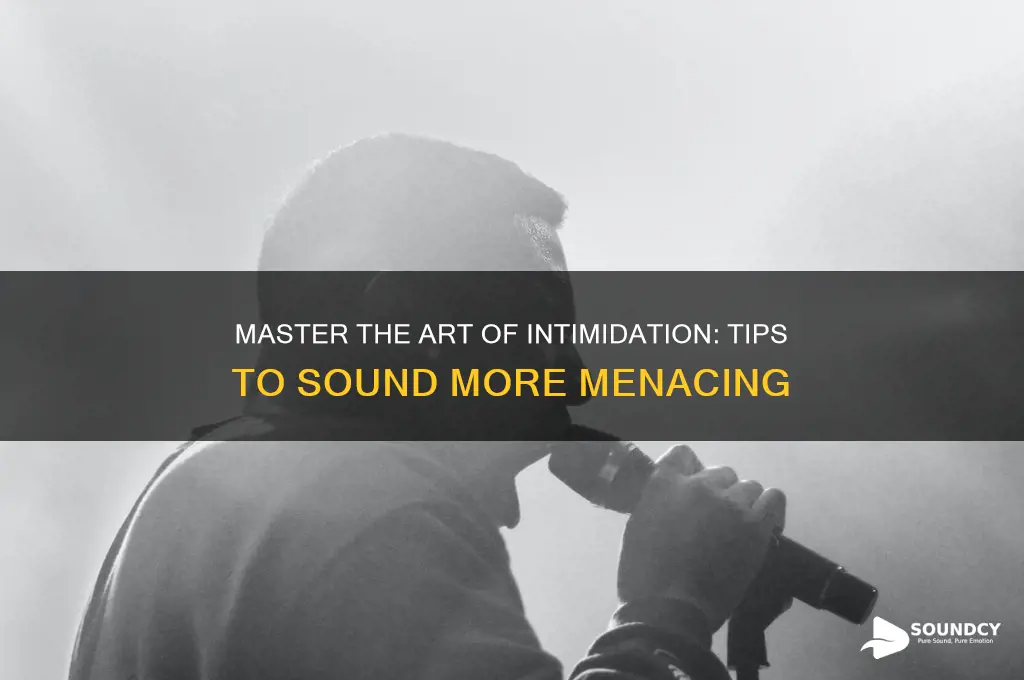 how to sound more menacing