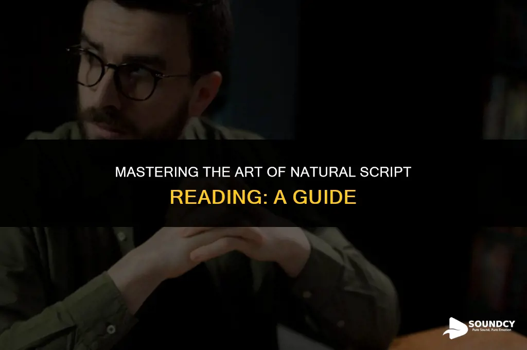 how to sound more natural when reading a script