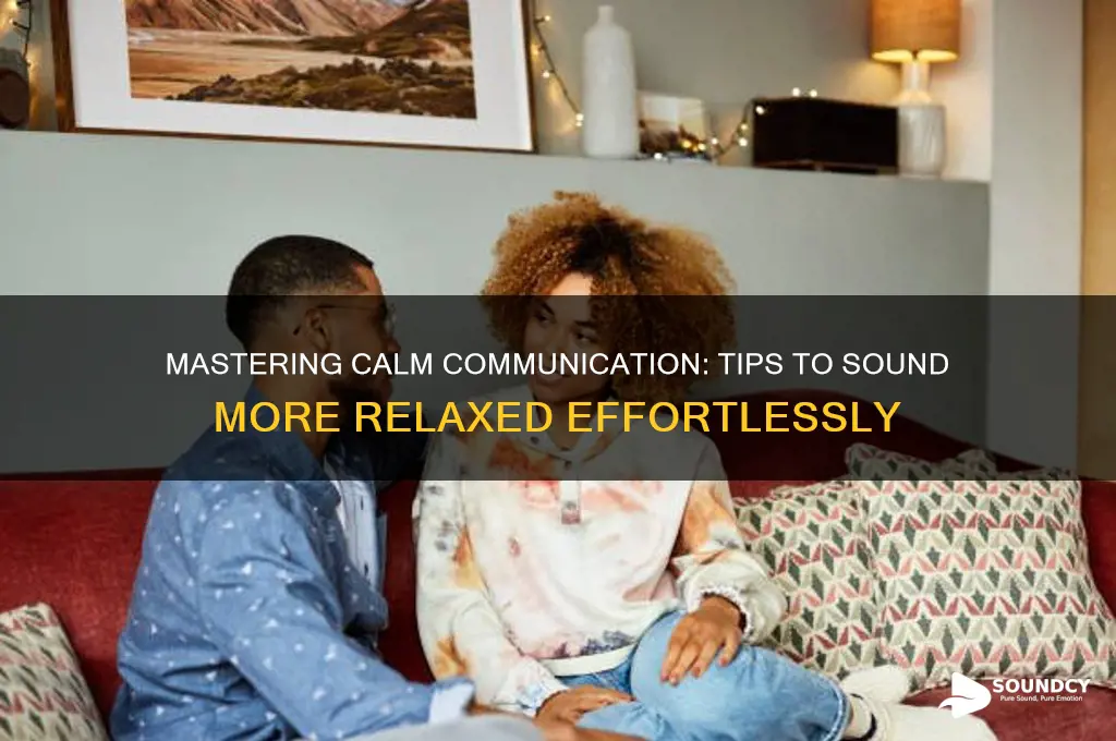 how to sound more relaxed