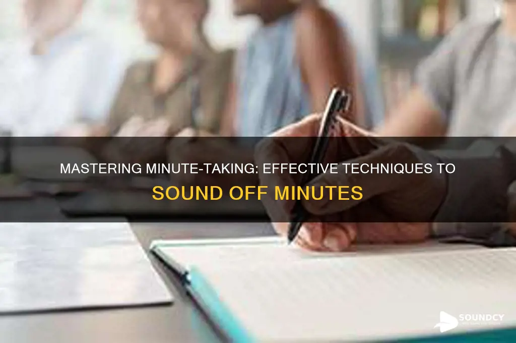 how to sound off minutes