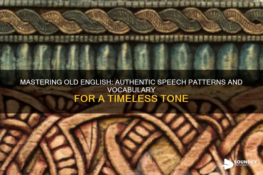 how to sound old english