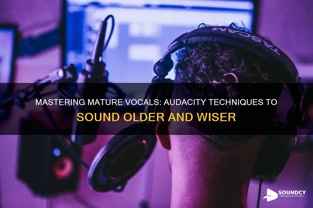how to sound older audacity