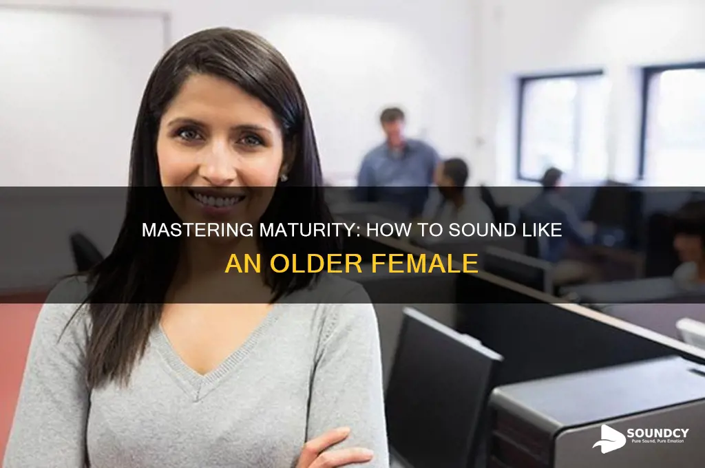 how to sound older female