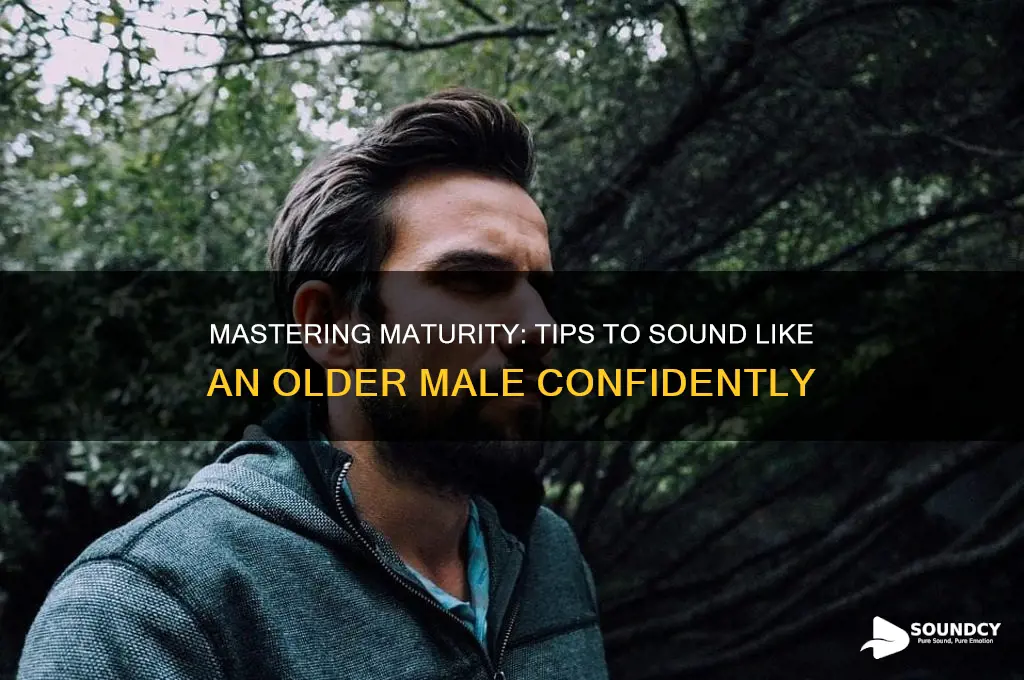 how to sound older male
