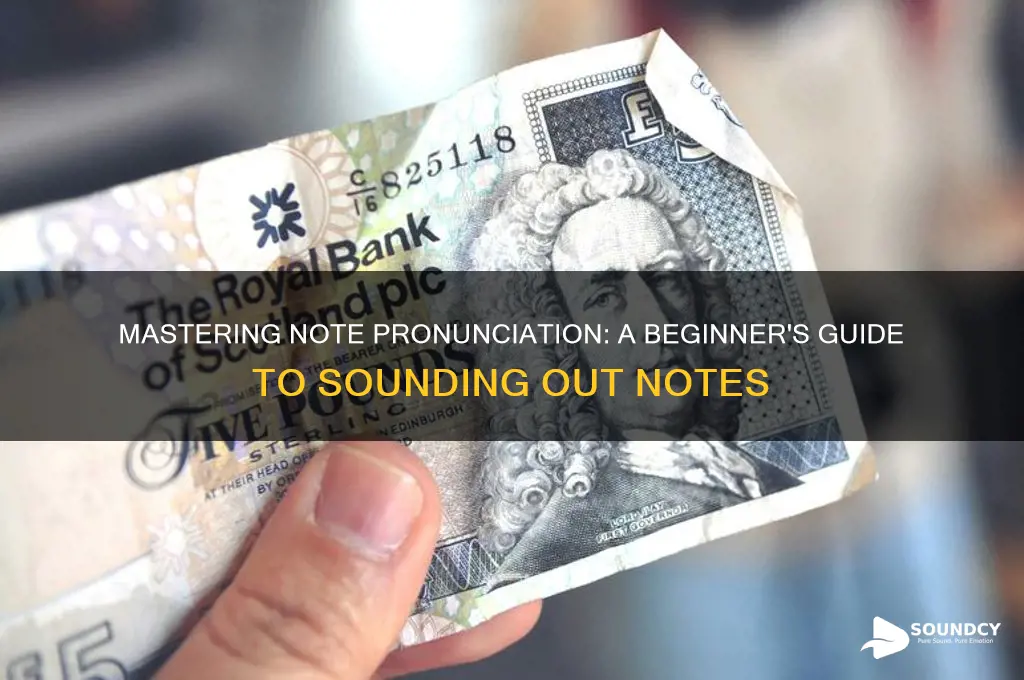 how to sound out notes