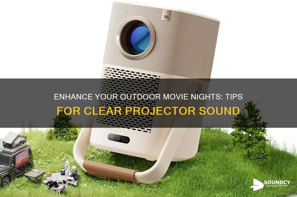 how to sound outdoor projector