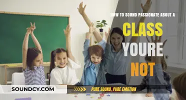 Igniting Enthusiasm: How to Sound Passionate About a Class You're Not