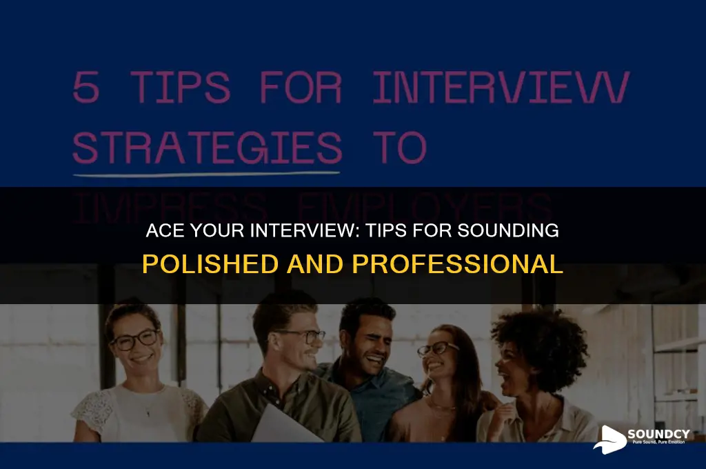 how to sound polished and professional in an interview