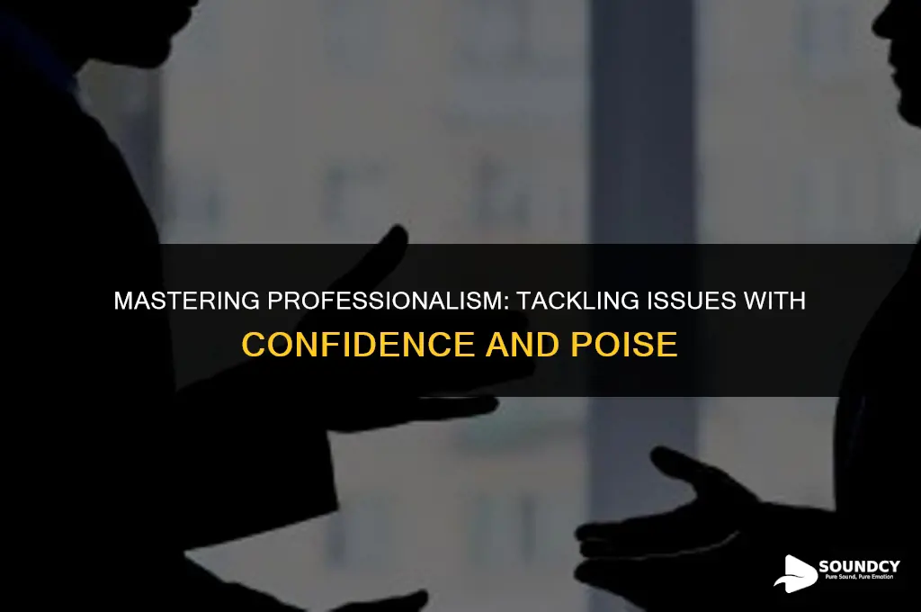 how to sound professional when dealing with an issue