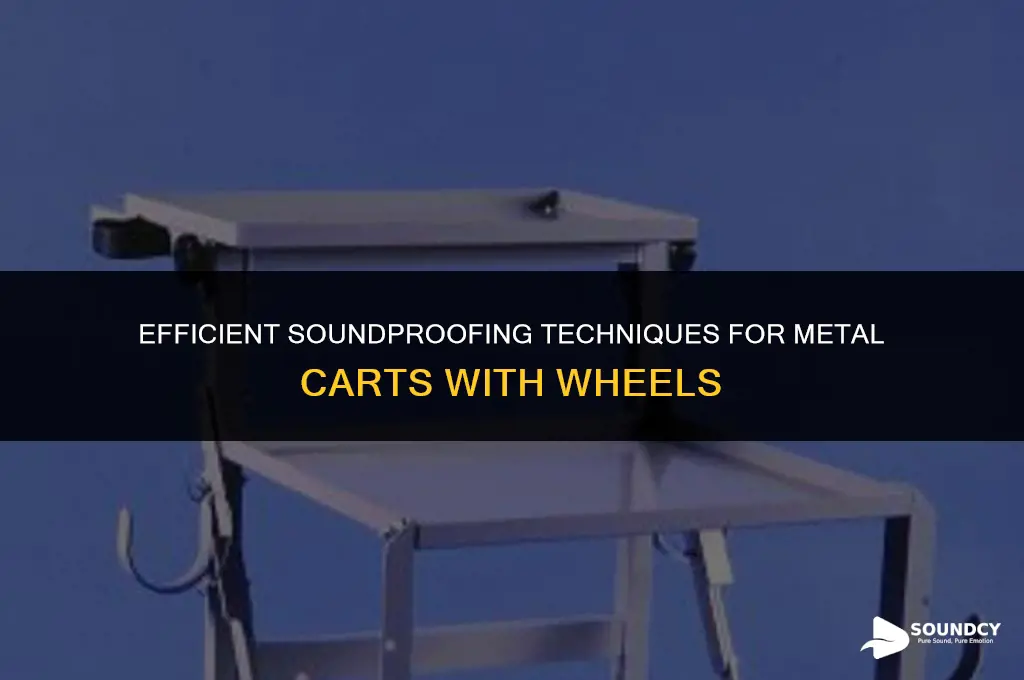 how to sound proof a metal cart with wheels