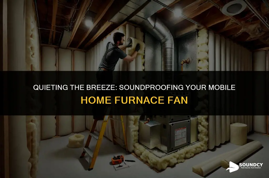 how to sound proof a mobile home furnace fan