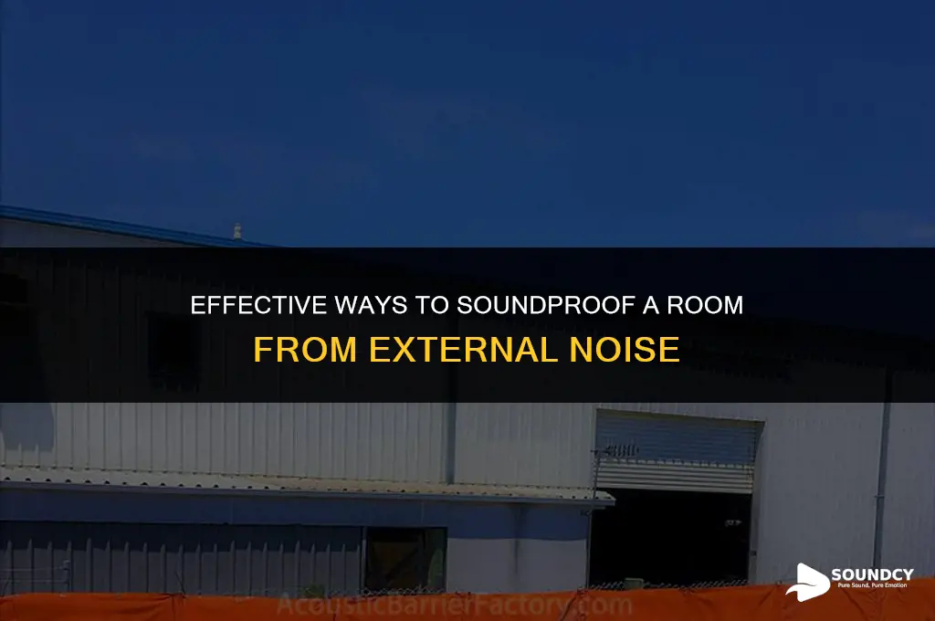 how to sound proof a romm from the outside