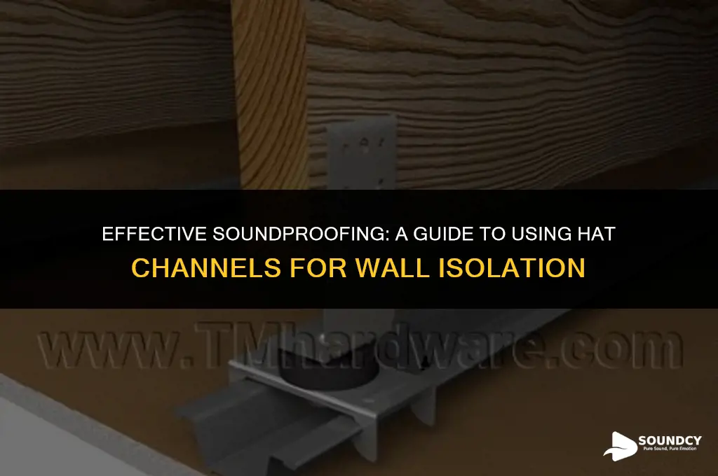 how to sound proof a wall with hat channel