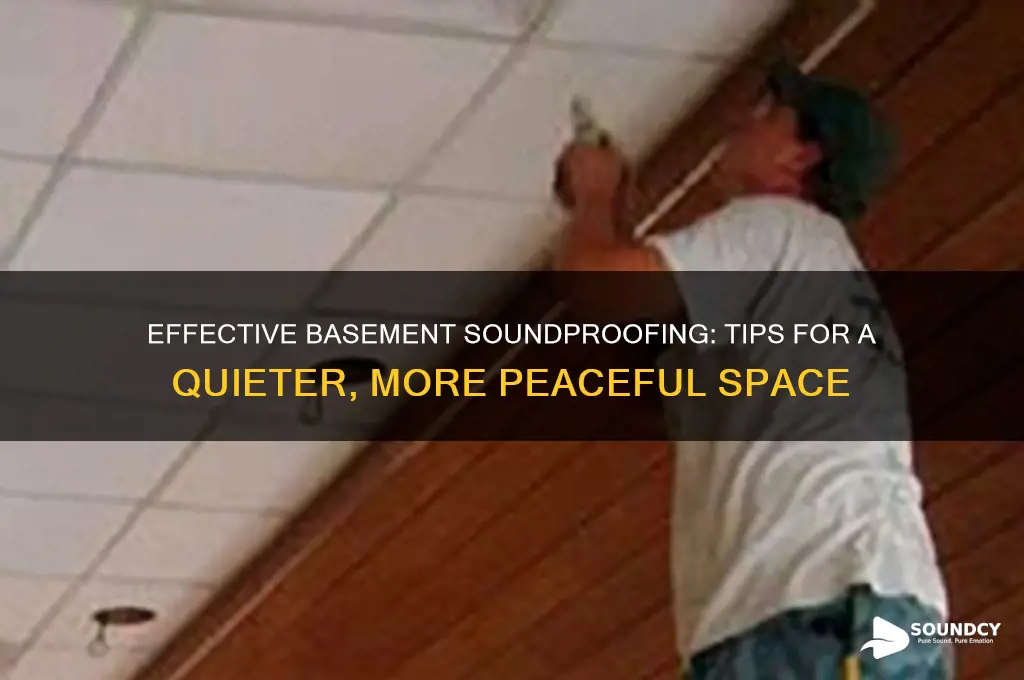 how to sound proof basement
