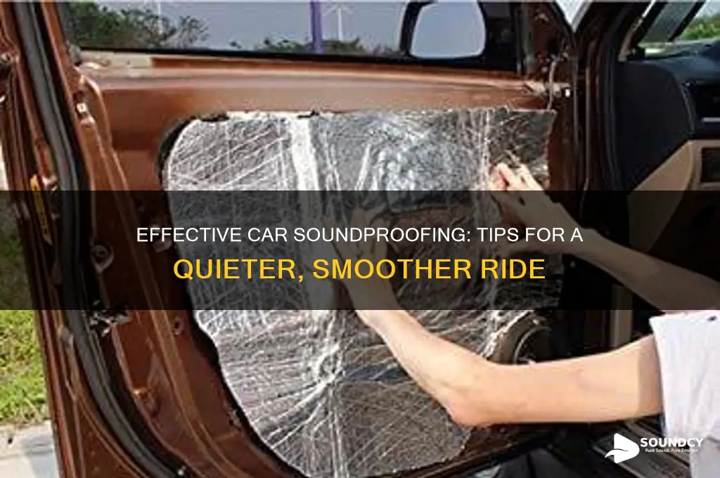 how to sound proof car