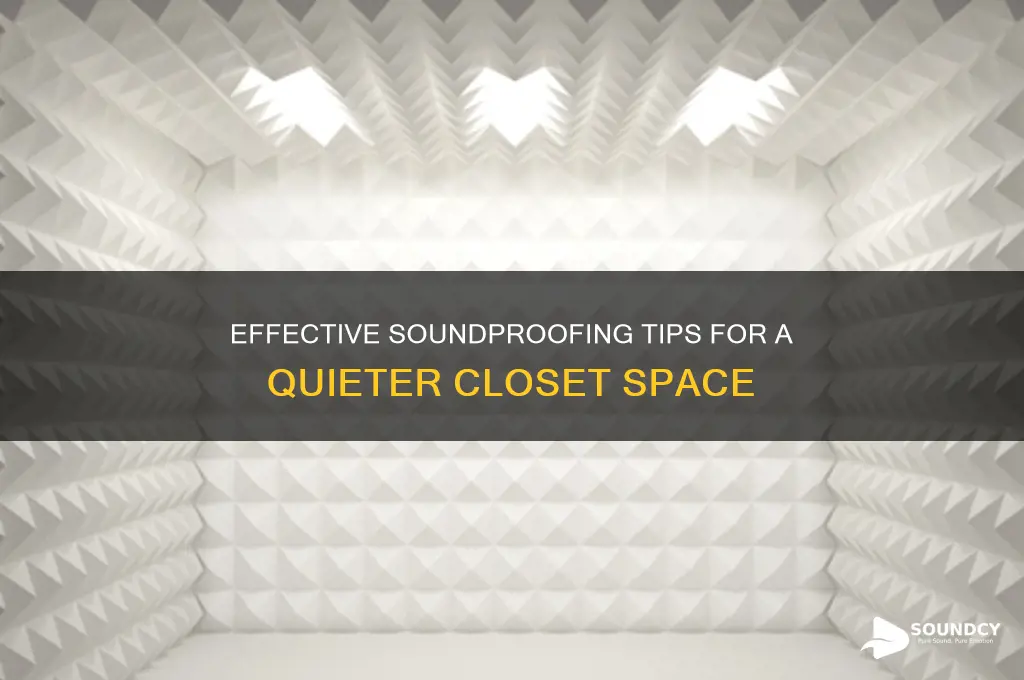 how to sound proof closet