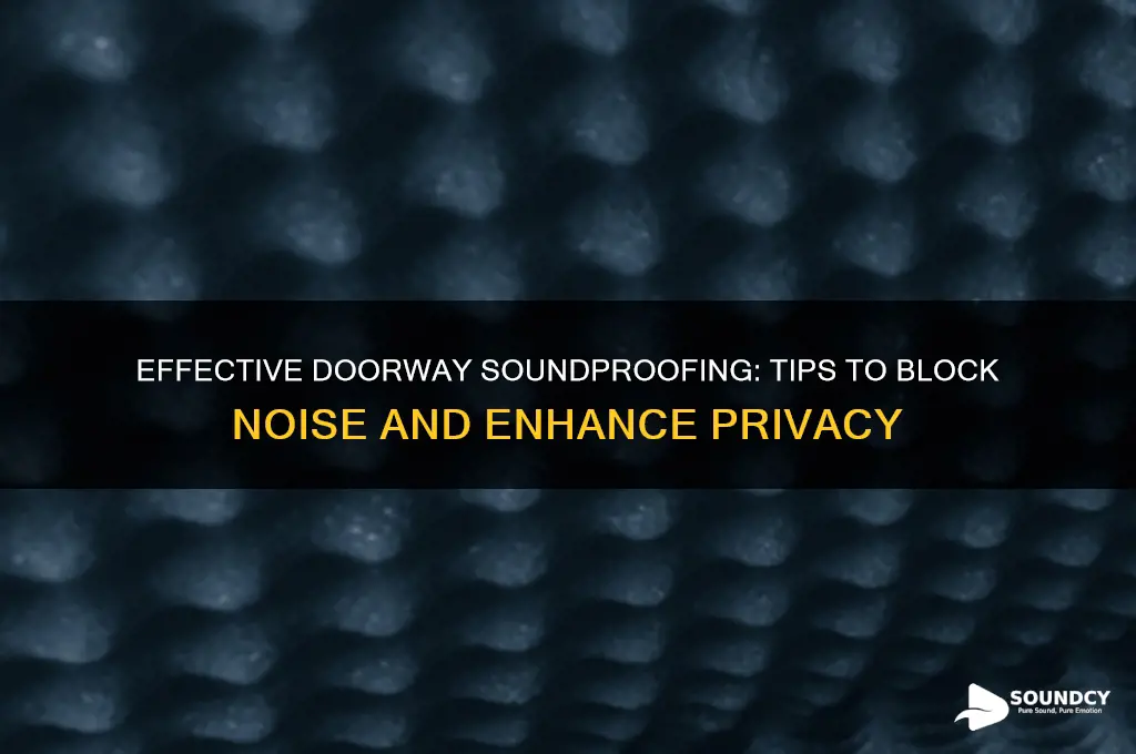 how to sound proof doorways