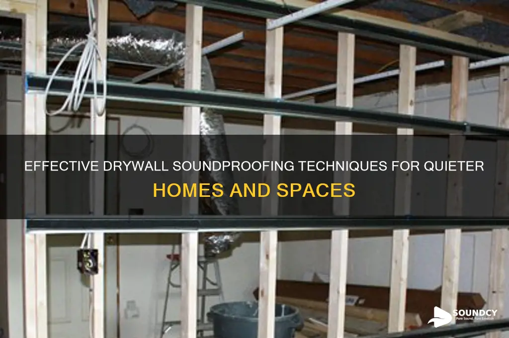 how to sound proof drywall