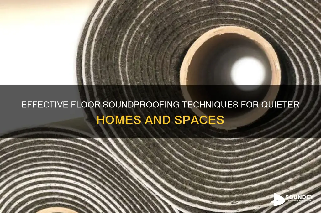 how to sound proof floors