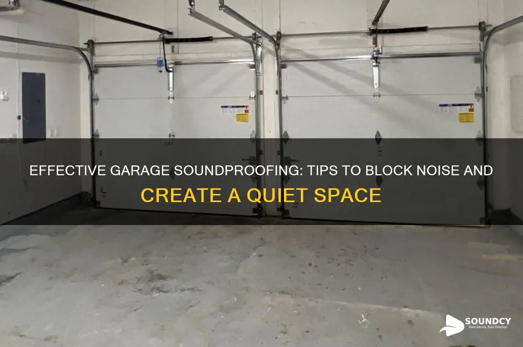 how to sound proof garage