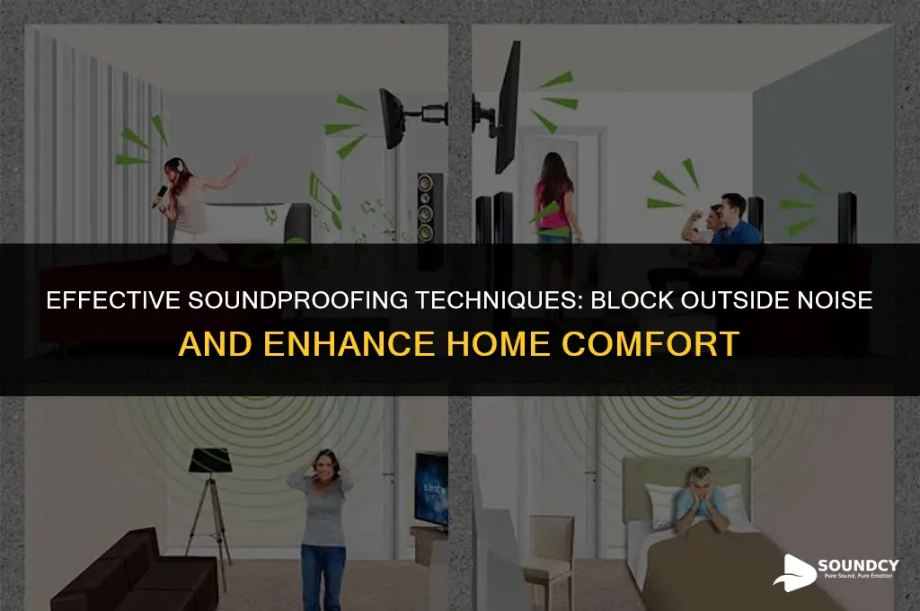 how to sound proof house to block outside noise