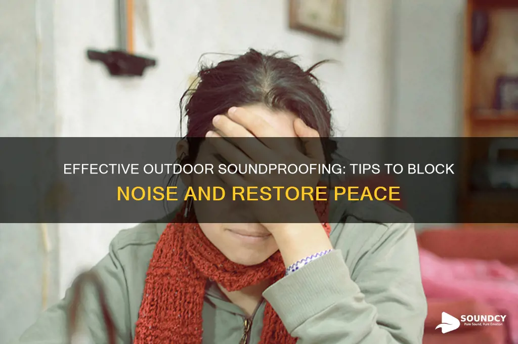 how to sound proof outside