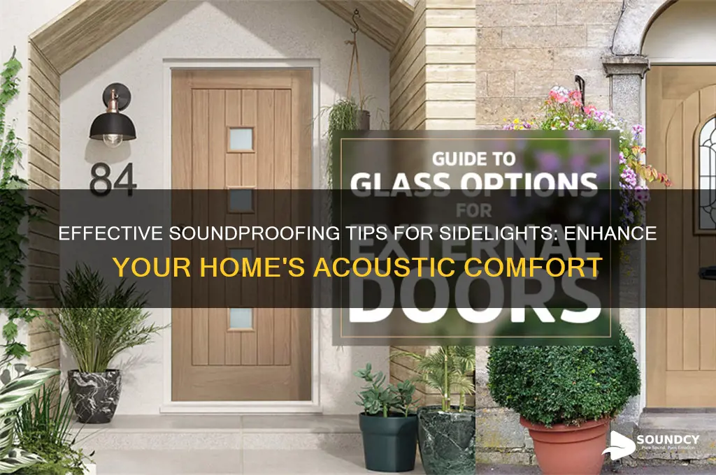 how to sound proof sidelights