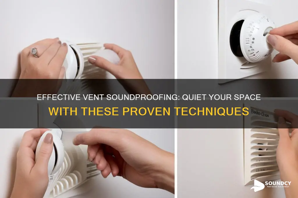 how to sound proof vents
