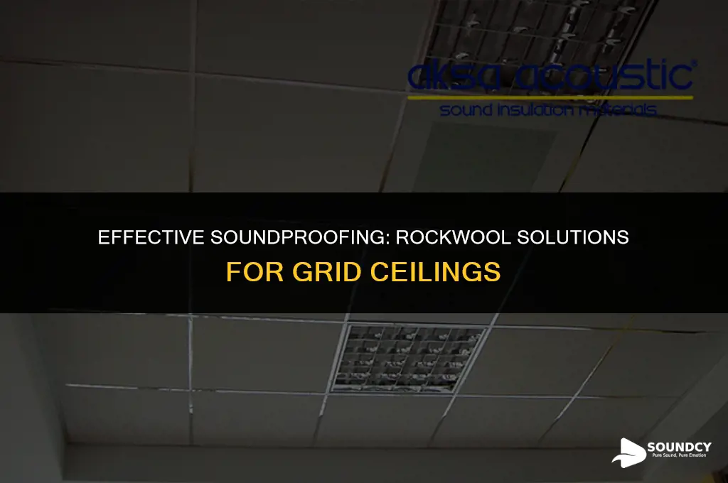 how to sound proof your grid ceiling with rockwool