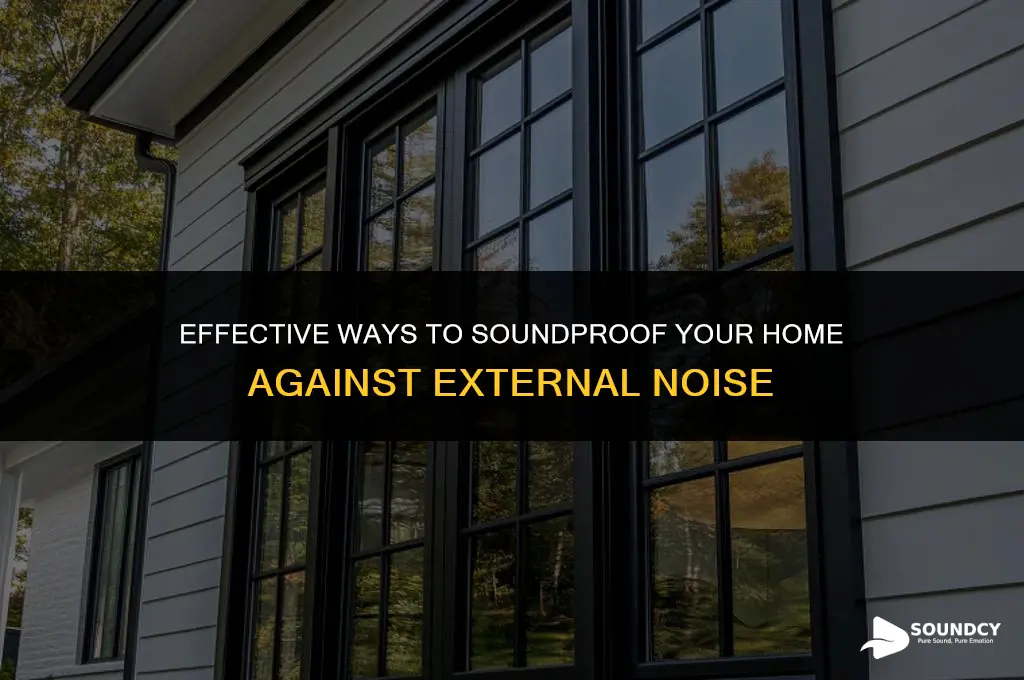 how to sound proof your house from outside noises