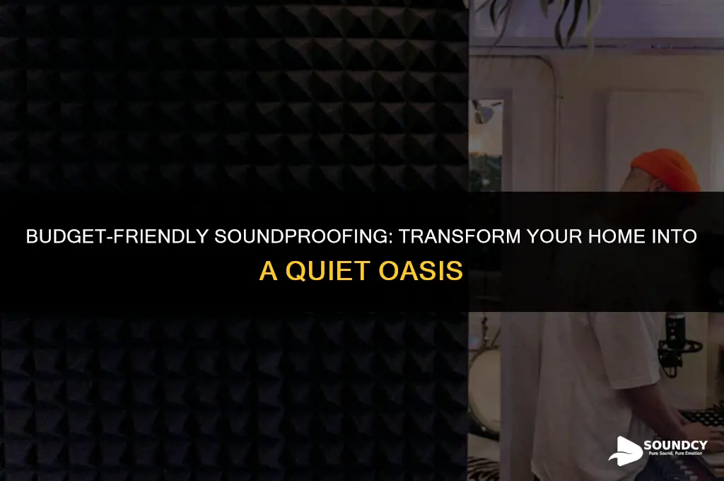 how to sound proof your house on a budget
