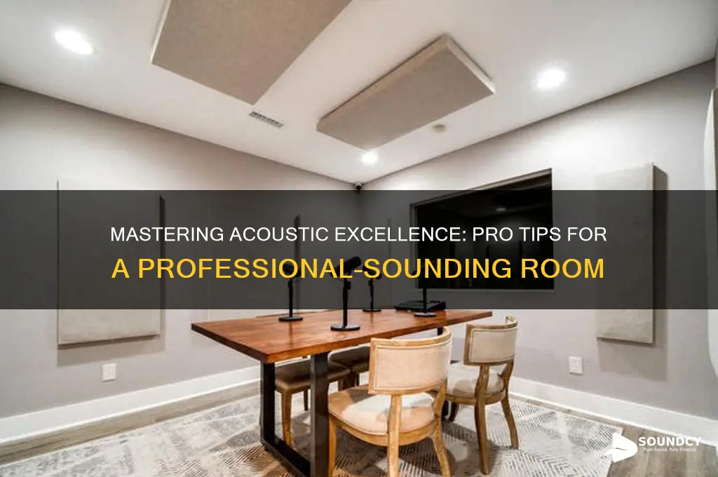 how to sound proom room