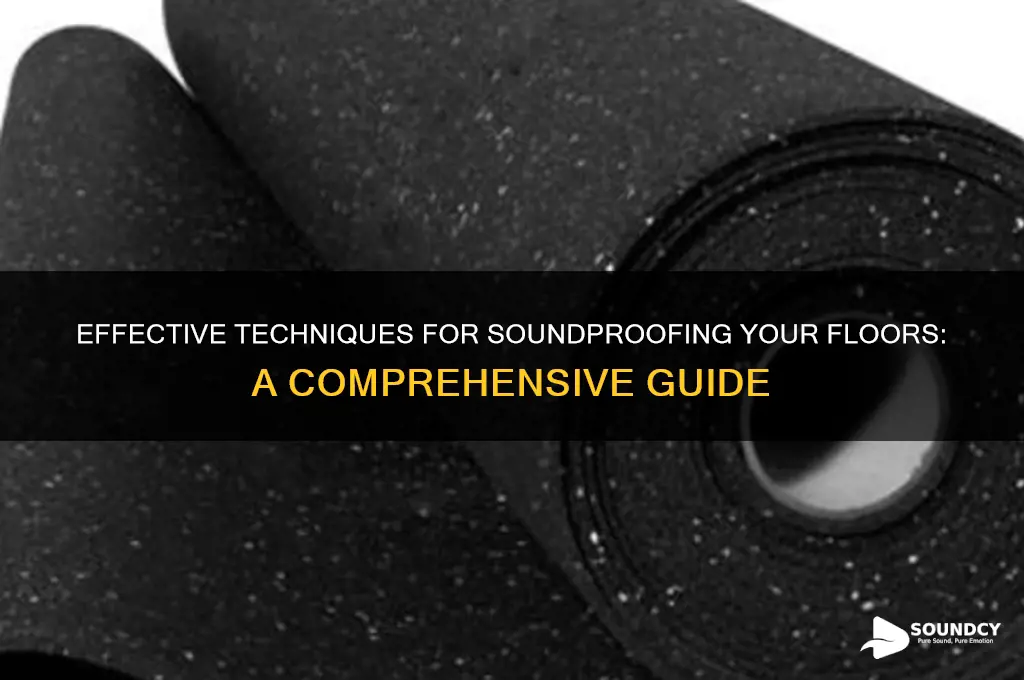 how to sound prrof floor