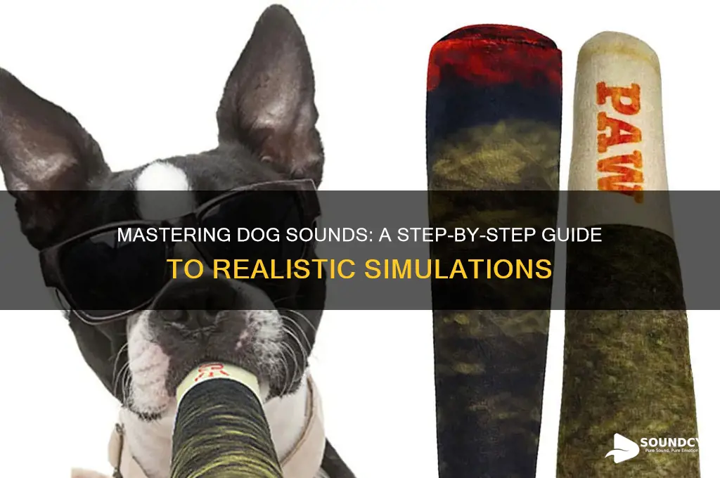 how to sound simuaate dog