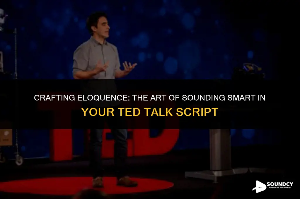 how to sound smart in a ted talk script