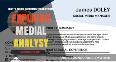 Elevate Your Resume: Mastering the Art of Media Analysis Explanation