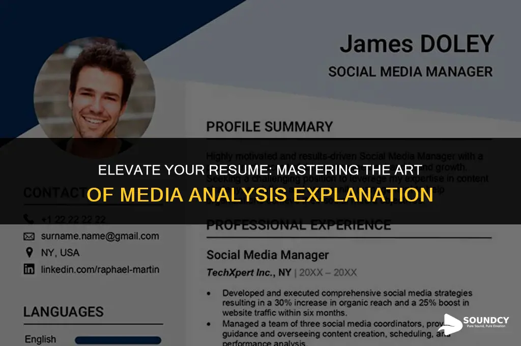 how to sound sophisticated in resume explaing medial analysy