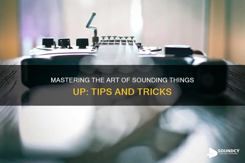 how to sound stuff up
