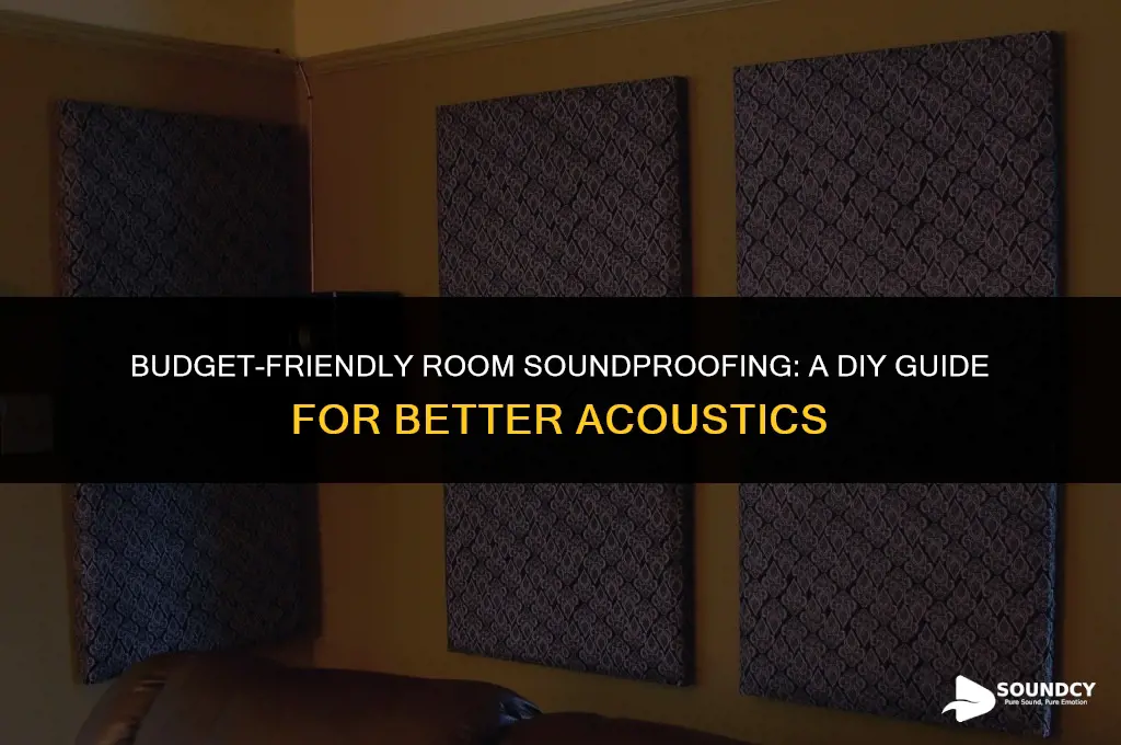 how to sound treat a room on a budget