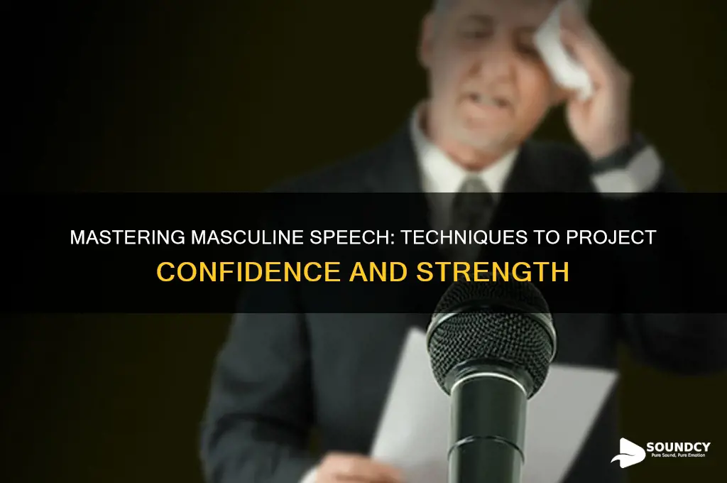 how to sound very masculine