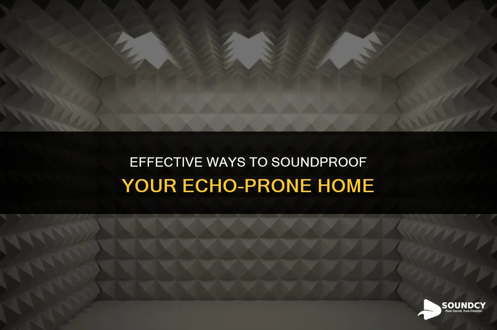 how to soundproof a house that sound echoes through