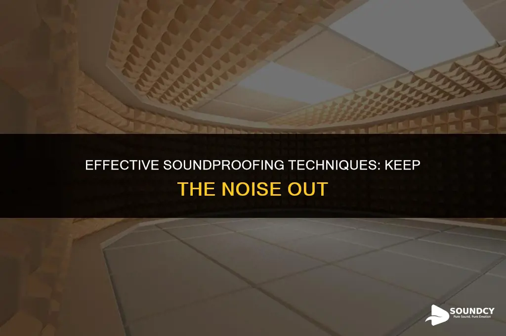 how to soundproof a room to keep sound out
