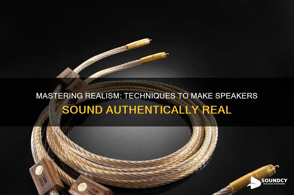 how to speakers sound real