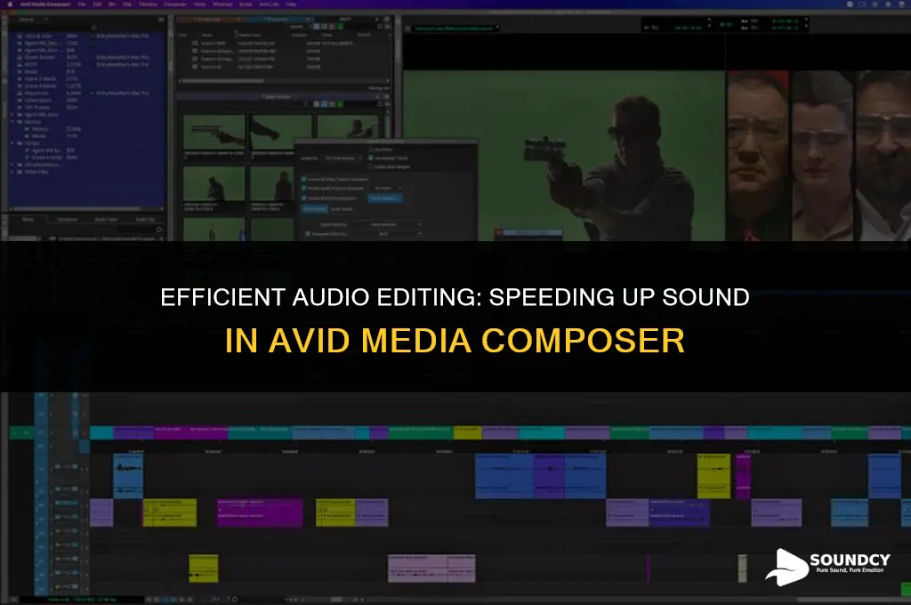 how to speed up sound in avid media composer