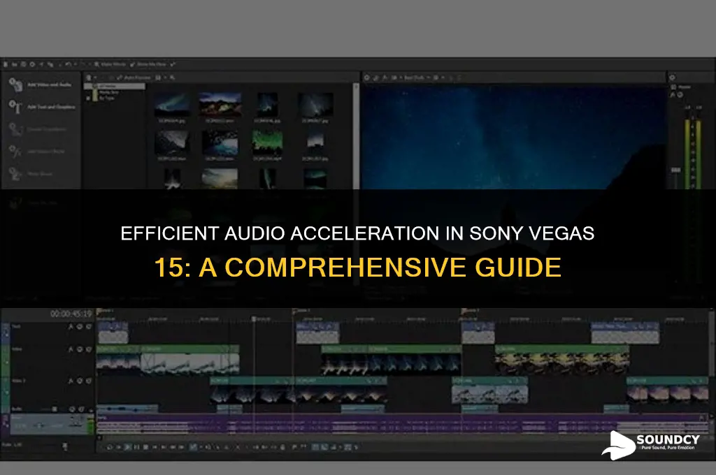 how to speed up sound in sony vegas 15