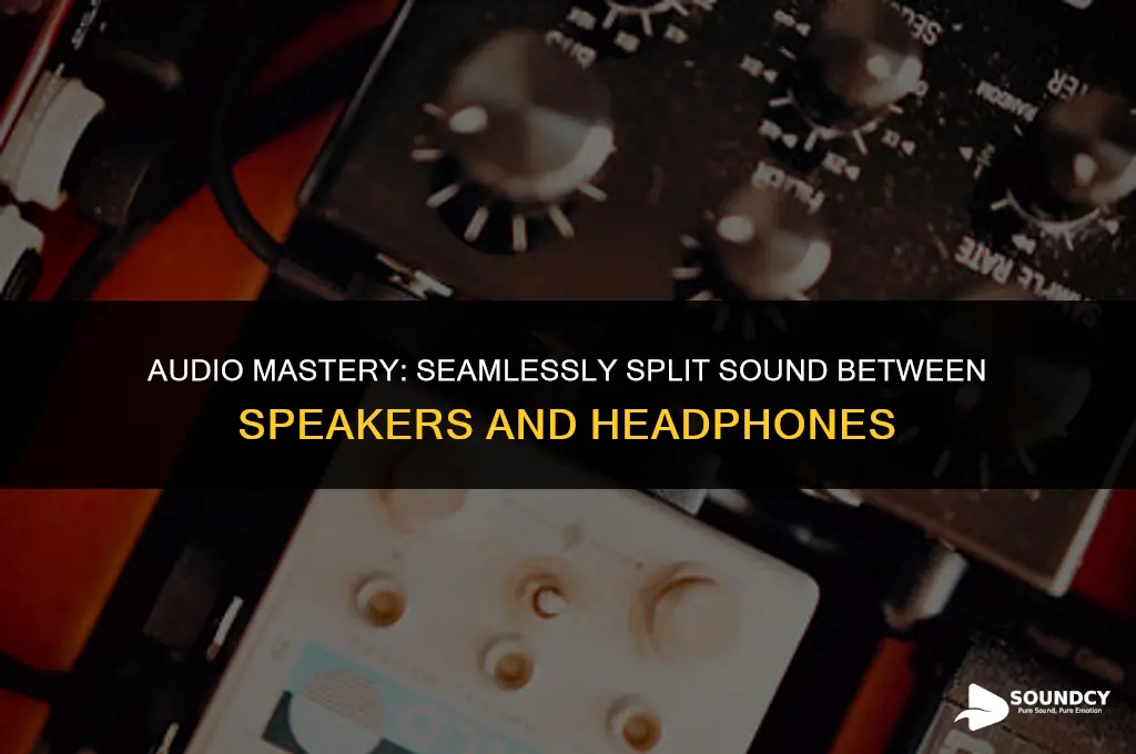 how to split my sound between speakers and headphones