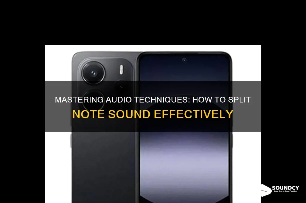 how to split note sound